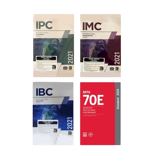 "Core 2021 Construction & Electrical Safety Code Collection" (IPC 2021 + IMC 2021 + IBC 2021 + NFPA 70E)